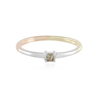 Anello in oro con Diamante Champagne I2