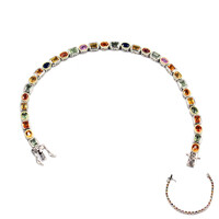 Bracciale in argento con Zaffiro Fancy (Dallas Prince Designs)
