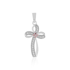 Ciondolo in argento con Tormalina Rosa Nigeriana