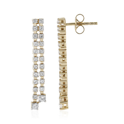 Orecchini in argento con Topazio Bianco