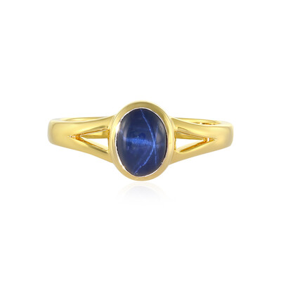 Anello in argento con Zaffiro Stellato Blu