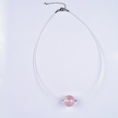 Collana con Quarzo Rosa