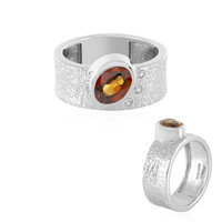 Anello in argento con Zircone Arancione