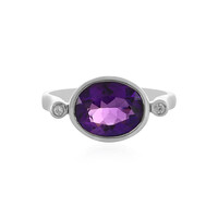 Anello in argento con Ametista Siberiana