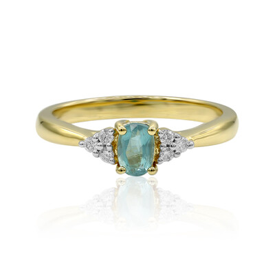 Anello in oro con Grandidierite (AMAYANI)