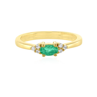 Anello in argento con Smeraldo Colombiano