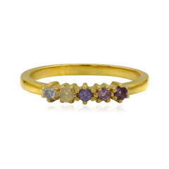 Anello in argento con Ametista Zambiana