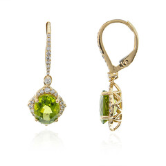 Orecchini in oro con Peridoto Dashihe  (CIRARI)