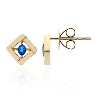 Orecchini in oro con Haüyne