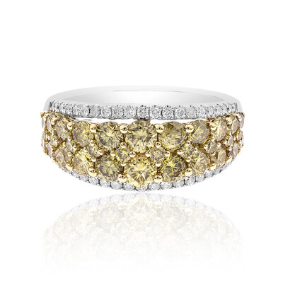 Anello in oro con Diamante Giallo SI1 (CIRARI)