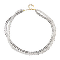 Collana in argento con Quarzo Bianco