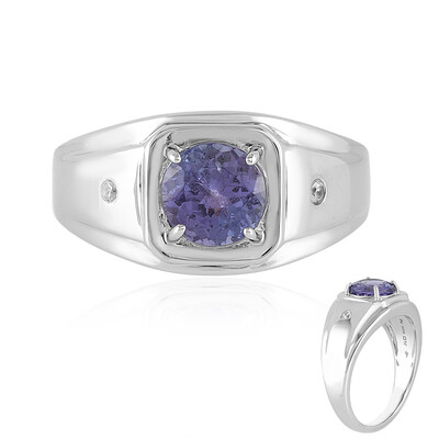 Anello da uomo in argento con Tanzanite