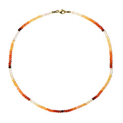 Collana in argento con Opale di Fuoco Messicano (Riya)