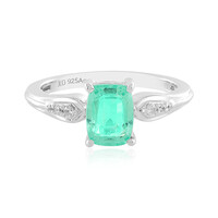 Anello in argento con Smeraldo Colombiano
