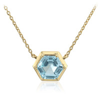 Collana in argento con Topazio Blu Cielo