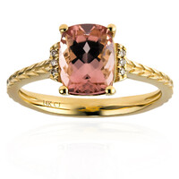 Anello in oro con Tormalina Neon del Congo (CIRARI)
