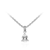 Collana in argento con Topazio Bianco