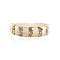 Anello in oro con Diamante Cioccolato I1