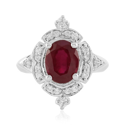 Anello in argento con Rubino del Madagascar