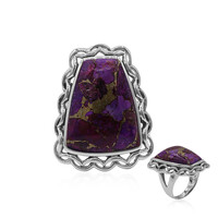 Anello in argento con Turchese Kingman Mohave Porpora (Art of Nature)