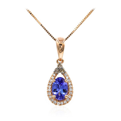Collana in oro con Tanzanite AAA