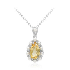 Collana in argento con Citrino