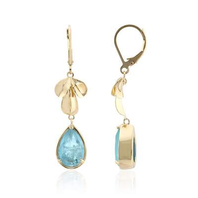 Orecchini in argento con Quarzo blu pastello