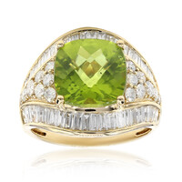 Anello in oro con Peridoto Dashihe  (CIRARI)