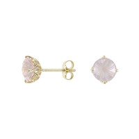 Orecchini in oro con Quarzo Rosa