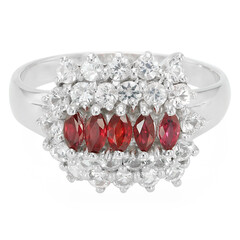 Anello in argento con Rubino Malawi