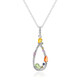 Collana in argento con Zaffiro Arancione