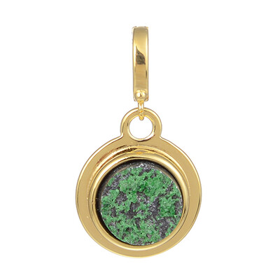 Ciondolo in argento con Uvarovite