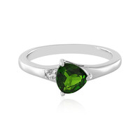 Anello in argento con Diopside Russo