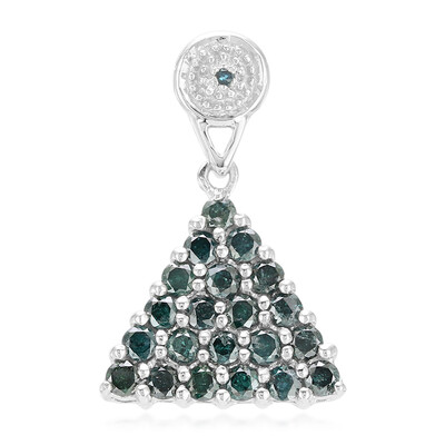 Ciondolo in argento con Diamante Fancy