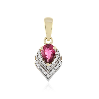 Ciondolo in oro con Tormalina Rosa (Adela Gold)
