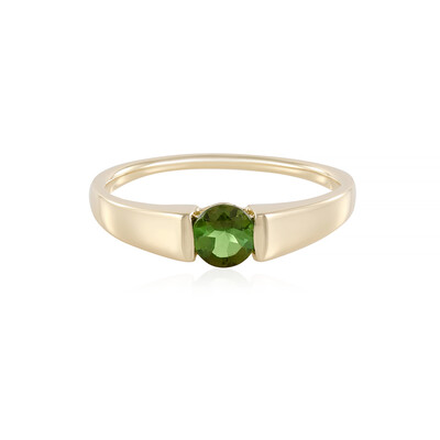 Anello in oro con Tormalina Verde (AMAYANI)