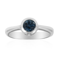 Anello in argento con Topazio Blu Londra