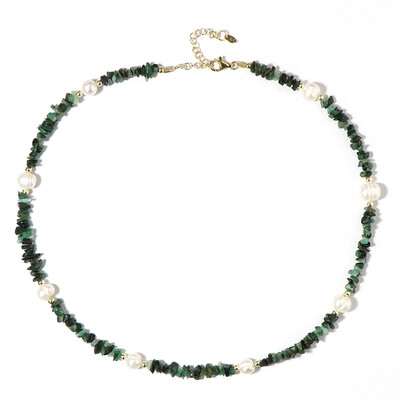 Collana in argento con Smeraldo Zambia (Riya)