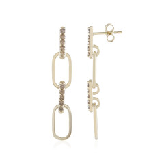 Orecchini in oro con Diamante Champagne I2 (de Melo)