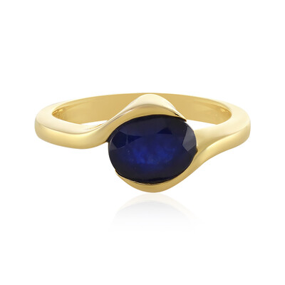 Anello in argento con Zaffiro Blu del Madagascar