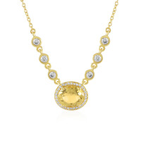 Collana in argento con Berillo Dorato