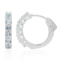 Orecchini in argento con Topazio Blu Cielo