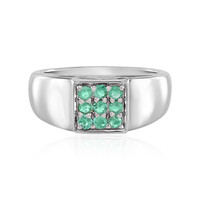 Anello in argento con Smeraldo Colombiano