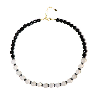 Collana in argento con Selenite