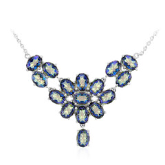 Collana in argento con Quarzo Mistico Blu