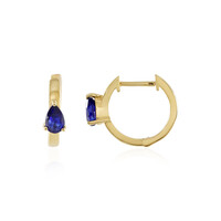 Orecchini in argento con Zaffiro Blu del Madagascar
