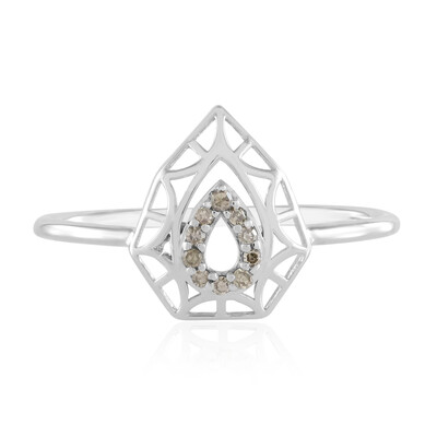 Anello in oro con Diamante Champagne I2 (Ornaments by de Melo)