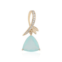 Ciondolo in oro con Opale Paraiba (AMAYANI)