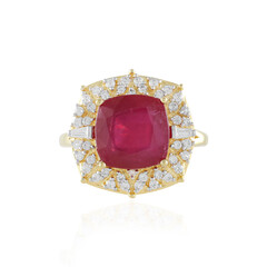 Anello in argento con Rubino del Madagascar