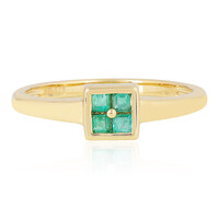 Anello in oro con Smeraldo Brasiliano
